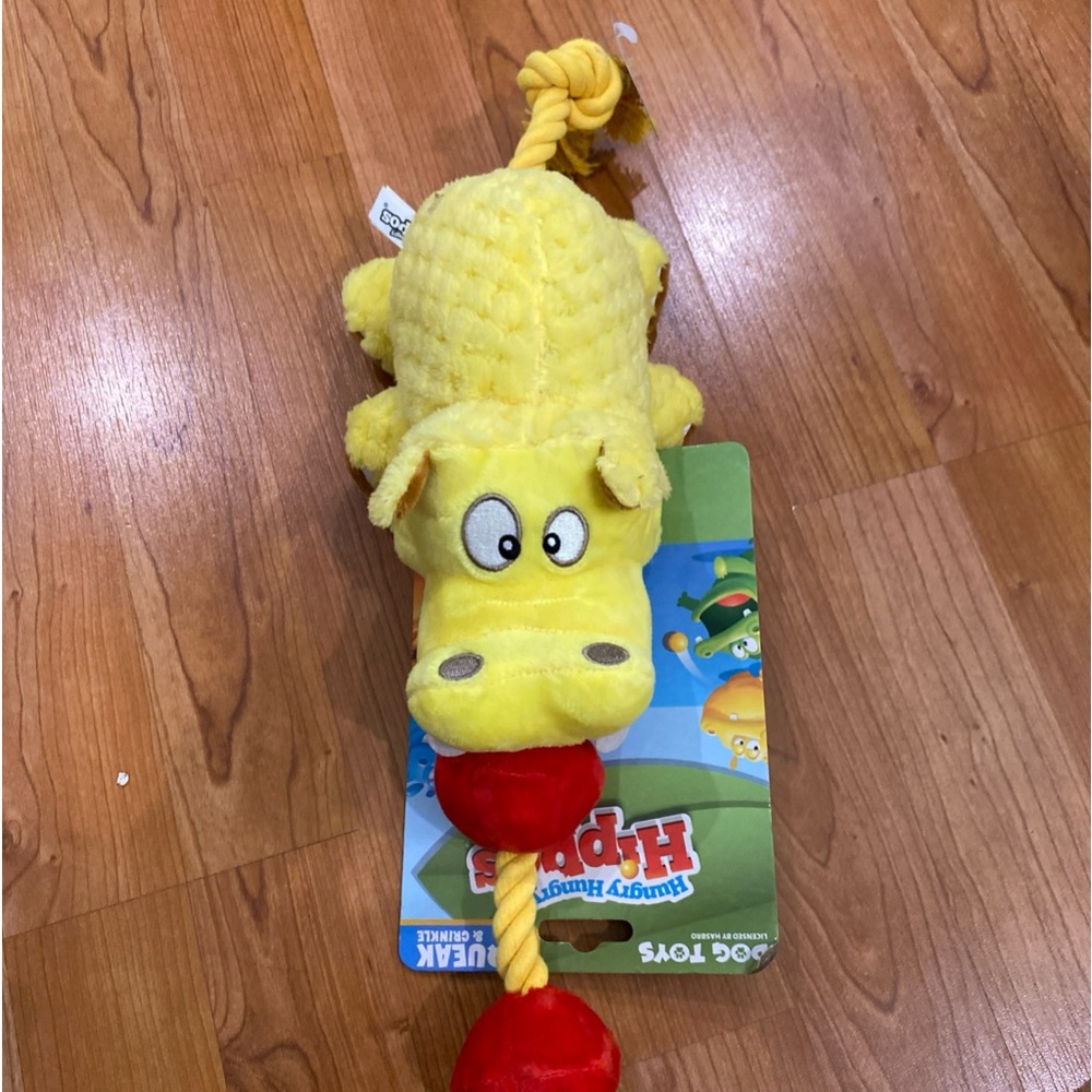 - Brand New Hungry Hungry Hippos Dog Toy Clinkers And Squeaker 15”